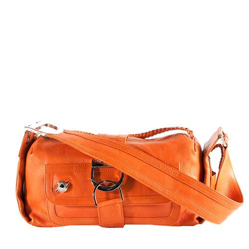 Dior Leather Flight East/West Shoulder Handbag 