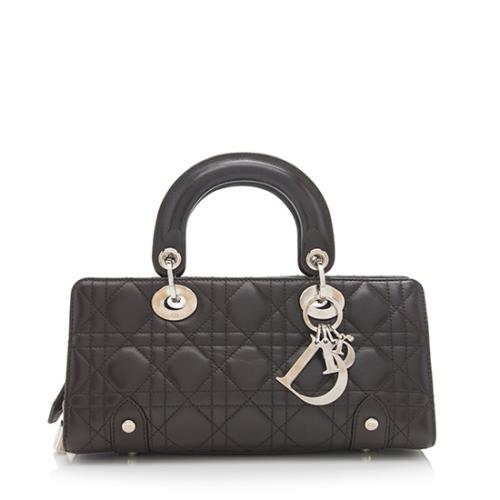 Dior Leather Lady Dior East West Satchel