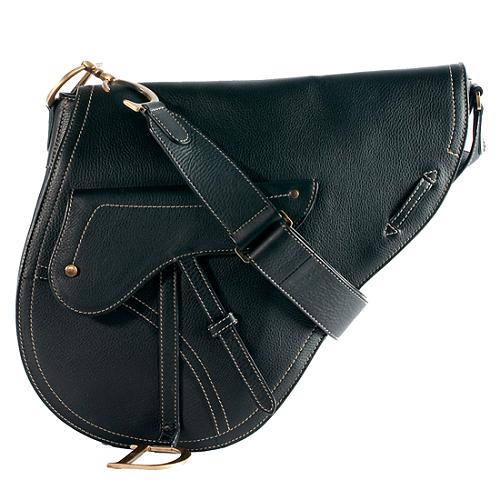 Dior Leather Large Saddle Shoulder Handbag