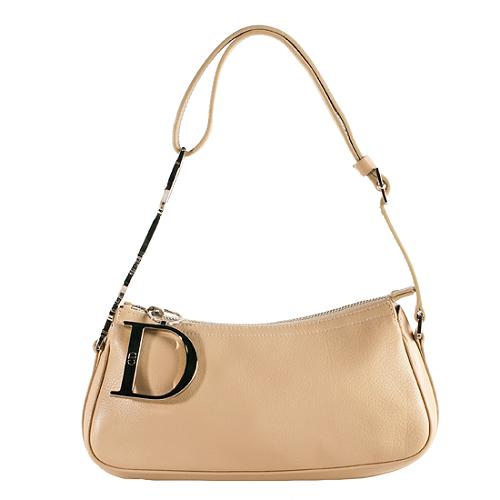 Dior Leather Logo Charms Small Shoulder Handbag