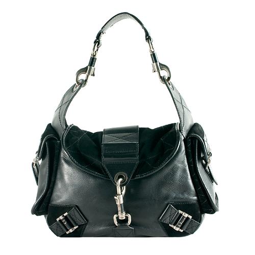 Dior Leather Rebelle Shoulder Handbag