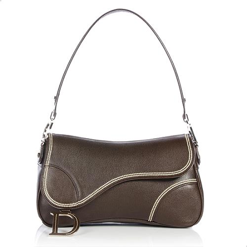 Dior Leather Saddle East/West Shoulder Bag