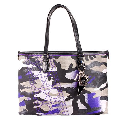 Dior Limited Edition Canvas Anselm Reyle Camouflage Tote