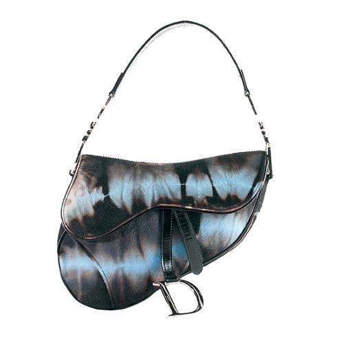 Dior Limited Edition Pony Hair Saddle Shoulder Handbag