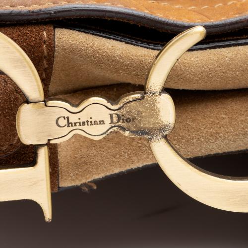 Dior Limited Edition Suede Pony Hair Saddle Bag