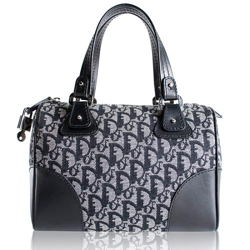 Dior Logo Boston Satchel Handbag