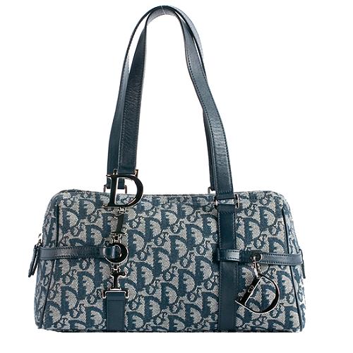 Dior Logo Charms East/West Satchel Handbag
