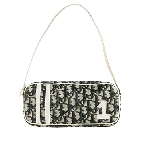 Dior Logo Coated Canvas Trotter 1 Shoulder Handbag