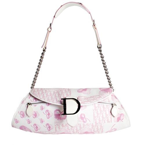 Dior Logo Floral Satchel Handbag