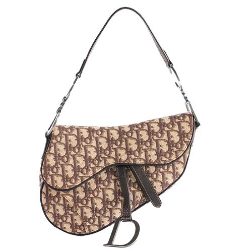 Dior Logo Saddle Shoulder Handbag & Matching French Purse Wallet