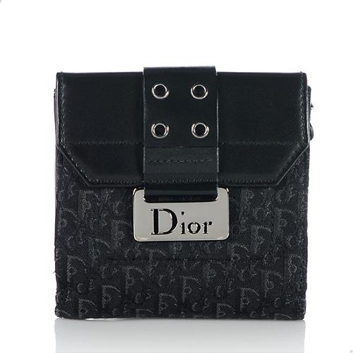 Dior Logo Street Chic Compact Wallet