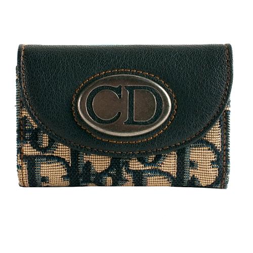 Dior Logo Vintage Dior 6 Key Holder Wallet