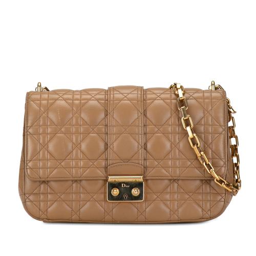 Dior Medium Lambskin Cannage Miss Dior Flap