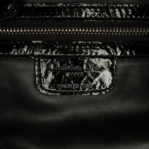 Dior Medium Patent Cannage Lady Dior Soft Shopping Tote
