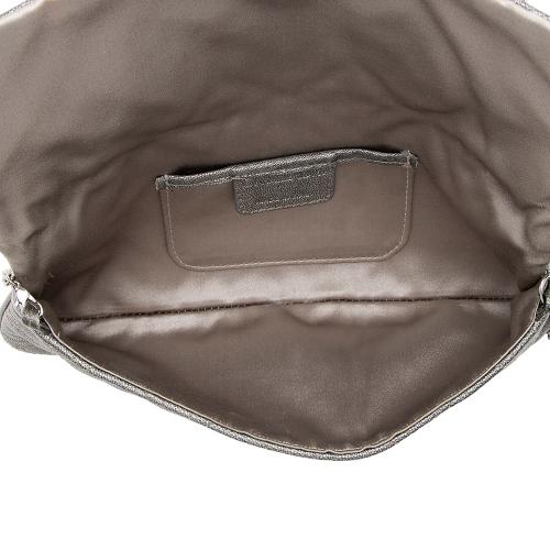 Dior Metallic Calfskin Cannage Lady Dior Pouch Crossbody Bag