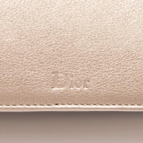 Dior Metallic Calfskin Diorama Medium Shoulder Bag