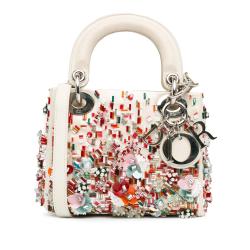 Dior Mini Beaded Embellished Satin Lady Dior