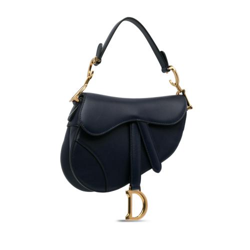 Dior Mini Leather Saddle Bag