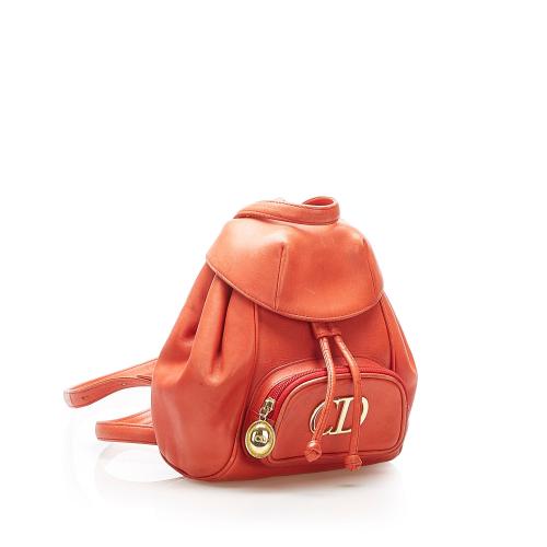 Dior Mini Logo Leather Backpack