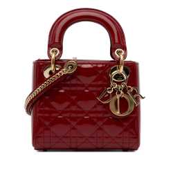 Dior Mini Patent Cannage Lady Dior