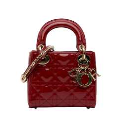 Dior Mini Patent Cannage Lady Dior