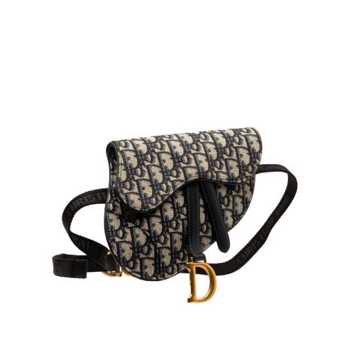 Dior Oblique Canvas Saddle Belt Bag