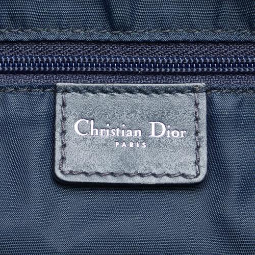 John Galliano for Christian Dior Light Blue Logo Oblique Tote Bag