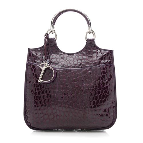 Dior Patent Leather Croc Embossed 61 Tote