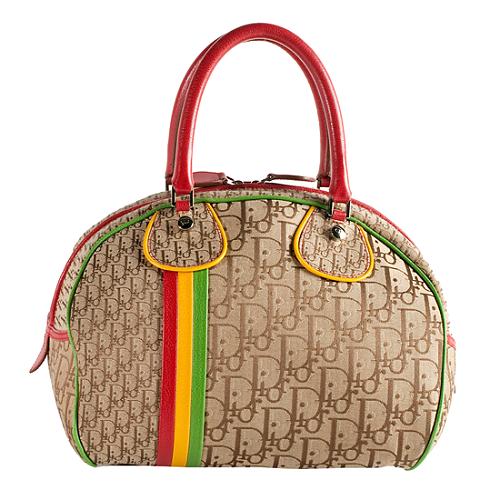 Dior Rasta Bowler Satchel Handbag