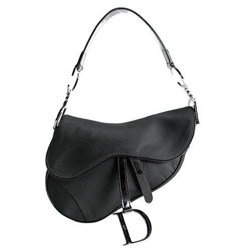 Dior Satin Saddle Evening Shoulder Handbag