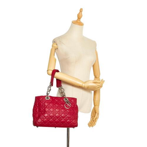 Dior Small Cannage Lady Dior Soft Shopping Tote