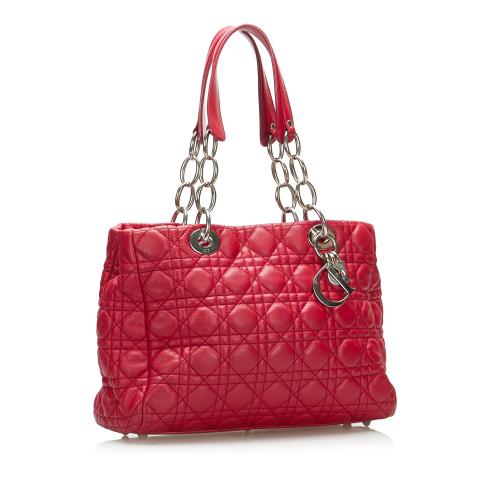 Dior Small Cannage Lady Dior Soft Shopping Tote