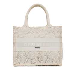 Dior Small D-Lace Embroidery Book Tote