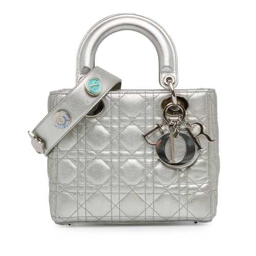 Dior Small Lambskin Cannage My Lady Dior Lucky Badges