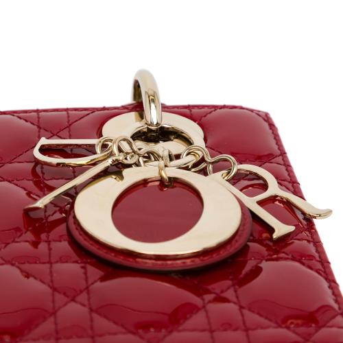 Dior Small Patent Cannage Lady Dior