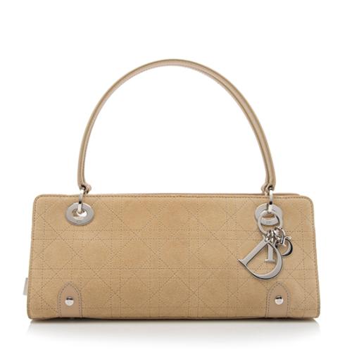 Dior Suede Leather Lady Dior East/West Satchel