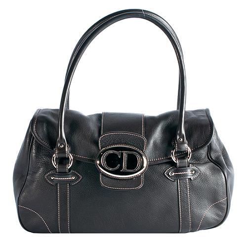 Dior Vintage Dior Leather Flap Satchel Handbag