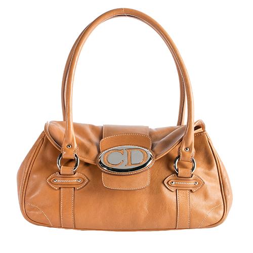 Dior Vintage Dior Leather Flap Satchel Handbag