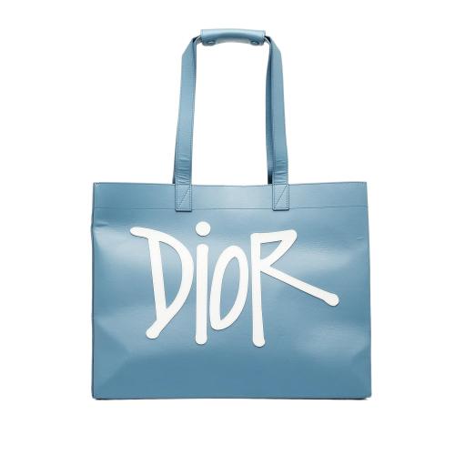 Dior x Stussy Large Logo Applique Tote Dior Handbags Bag