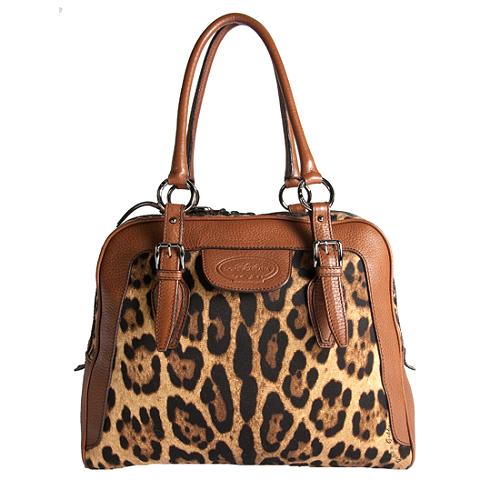 Dolce & Gabbana Animal Print Shoulder Handbag