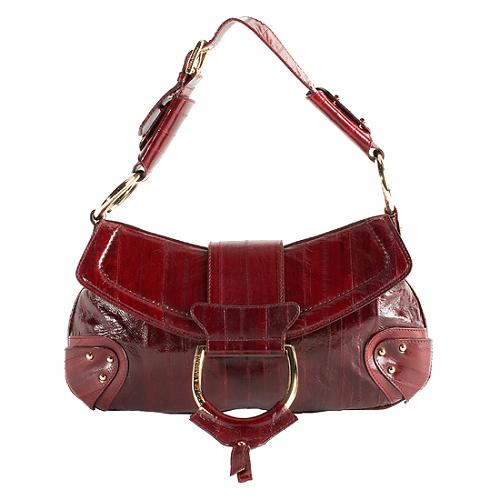 Dolce & Gabbana Eel Bruciato Shoulder Handbag