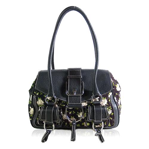 Dolce & Gabbana Floral Flap Satchel Handbag