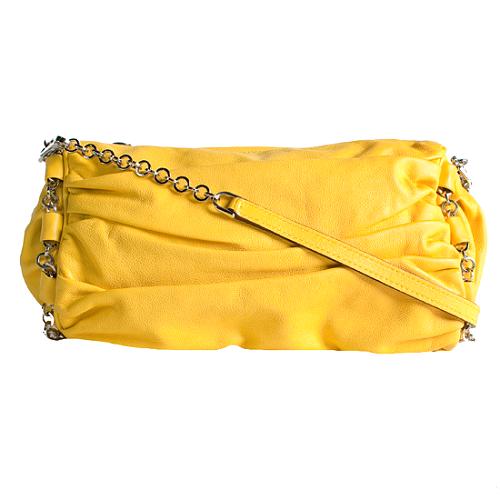 Dolce & Gabbana Leather Chain Shoulder Handbag