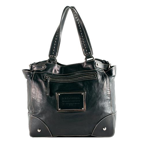Dolce & Gabbana Leather Miss Silky Tote