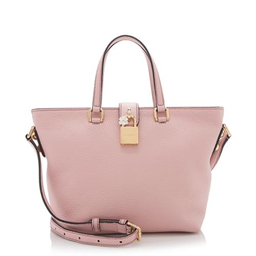 Dolce & Gabbana Leather Small Shopping Tote