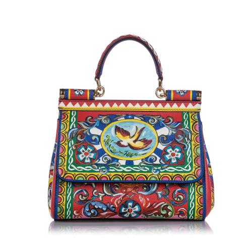 Dolce & Gabbana Leather Miss Sicily Puppet Satchel