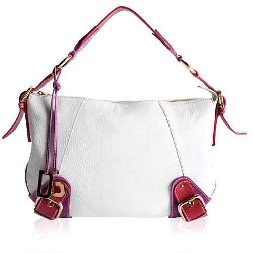 Dolce & Gabbana Pebbled Leather Hobo Handbag
