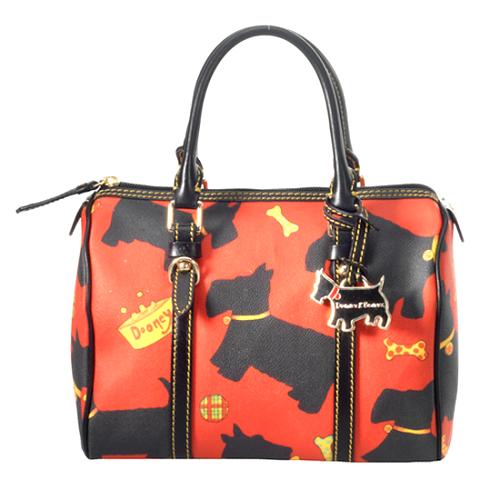 Dooney Bourke Scottie Dog Small Satchel Handbag Dooney