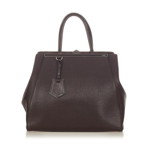 Fendi 2Jours Leather Tote Bag
