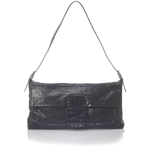 Fendi Leather Baguette Grand Handbag